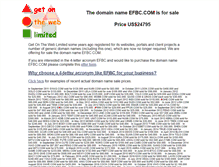 Tablet Screenshot of efbc.com